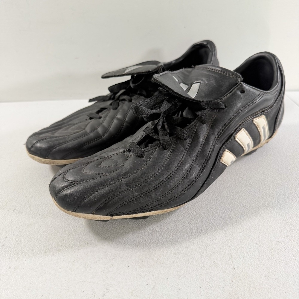 Adidas Traxion Hard Ground Soccer Cleats Men's 11‎ Black White 132255 2004